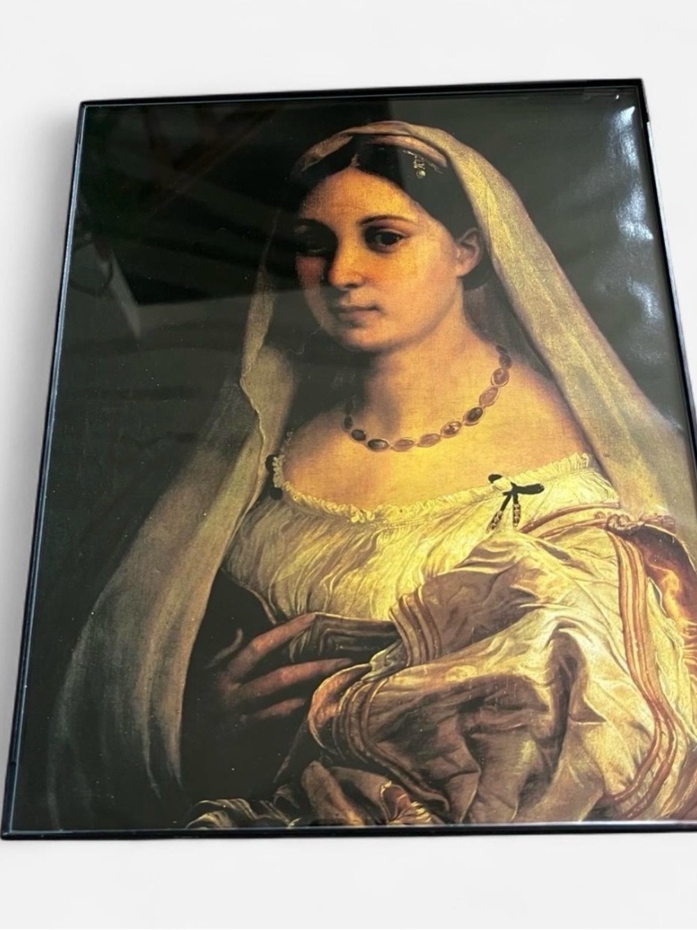 Vintage 1990s Medieval Print Framed Size 8x10